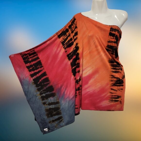 Colorful Cape Cover up, Shawl Poncho  Size S/M - NWOT - Picture 8 of 8